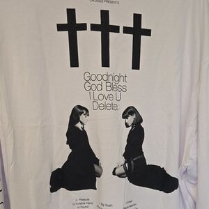 ††† Crosses Rosary White Long Sleeve XXL